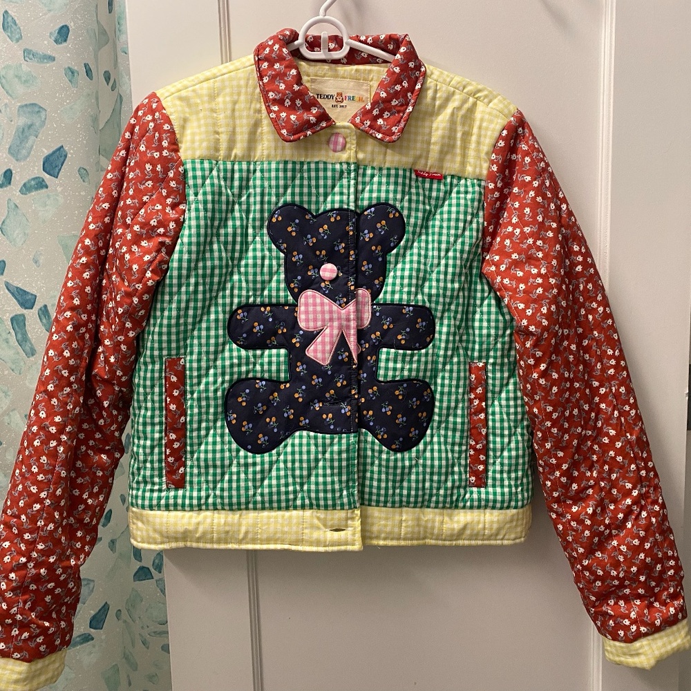 Teddy Fresh Reversible Quilted Jacket Size Small
